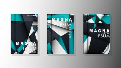 Gradient minimal geometric pattern. background design of the triangle cover 스톡 일러스트