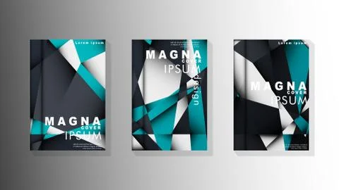 Gradient minimal geometric pattern. background design of the triangle cover Illustrazione stock