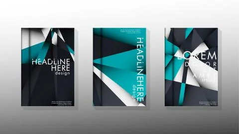 Gradient minimal geometric pattern. background design of the triangle cover Stockillustratie