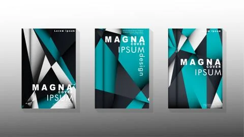 Gradient minimal geometric pattern. background design of the triangle cover Illustrazione stock