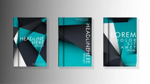 Gradient minimal geometric pattern. background design of the triangle cover Illustrazione stock