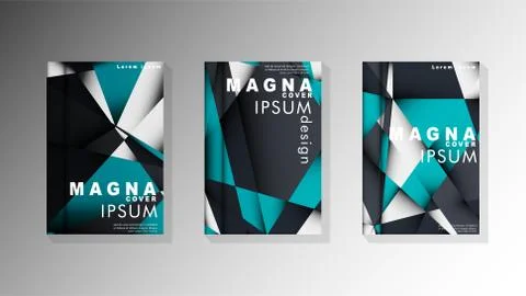 Gradient minimal geometric pattern. background design of the triangle cover 스톡 일러스트