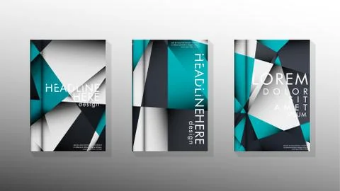 Gradient minimal geometric pattern. background design of the triangle cover Illustrazione stock