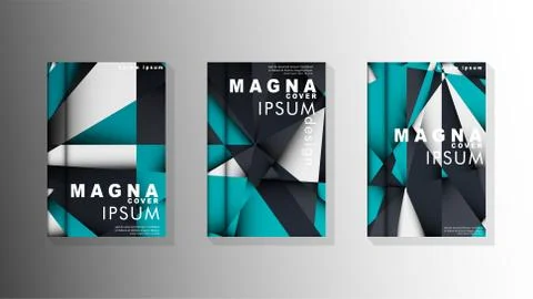 Gradient minimal geometric pattern. background design of the triangle cover Illustrazione stock