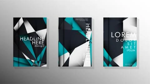 Gradient minimal geometric pattern. background design of the triangle cover 스톡 일러스트