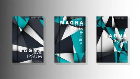 Gradient minimal geometric pattern. background design of the triangle cover 스톡 일러스트