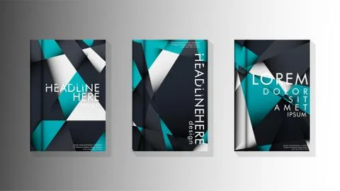 Gradient minimal geometric pattern. background design of the triangle cover Illustrazione stock