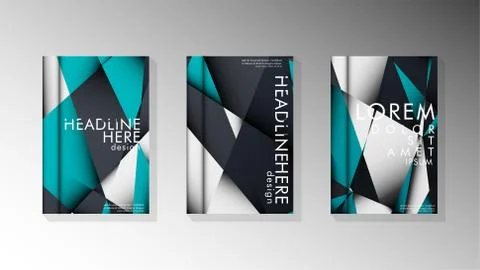 Gradient minimal geometric pattern. background design of the triangle cover Illustrazione stock