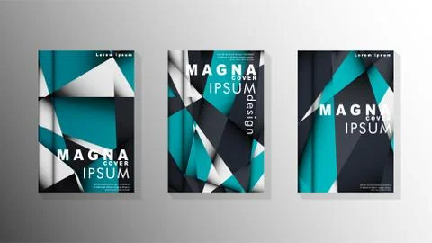 Gradient minimal geometric pattern. background design of the triangle cover Illustrazione stock