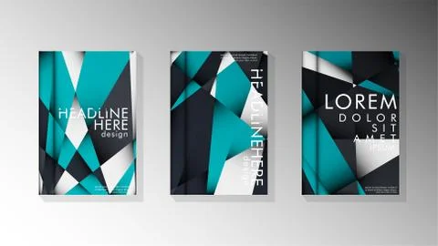 Gradient minimal geometric pattern. background design of the triangle cover Stockillustratie