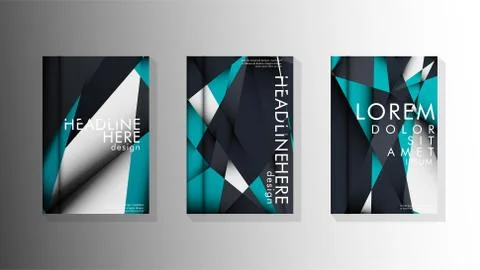 Gradient minimal geometric pattern. background design of the triangle cover Illustrazione stock