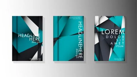 Gradient minimal geometric pattern. background design of the triangle cover Stockillustratie