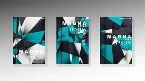 Gradient minimal geometric pattern. background design of the triangle cover Stock Illustration