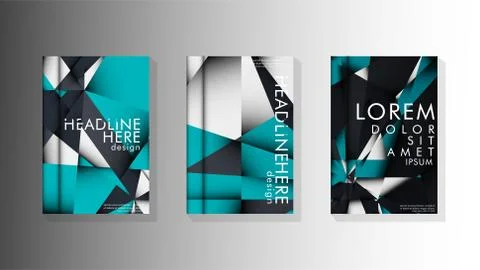 Gradient minimal geometric pattern. background design of the triangle cover Stockillustratie