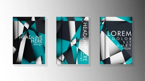 Gradient minimal geometric pattern. background design of the triangle cover Stockillustratie