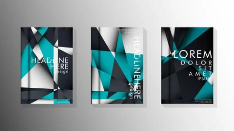 Gradient minimal geometric pattern. background design of the triangle cover Illustrazione stock