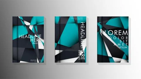 Gradient minimal geometric pattern. background design of the triangle cover 스톡 일러스트