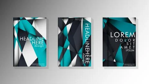 Gradient minimal geometric pattern. background design of the triangle cover Stock Illustration