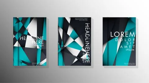 Gradient minimal geometric pattern. background design of the triangle cover 스톡 일러스트