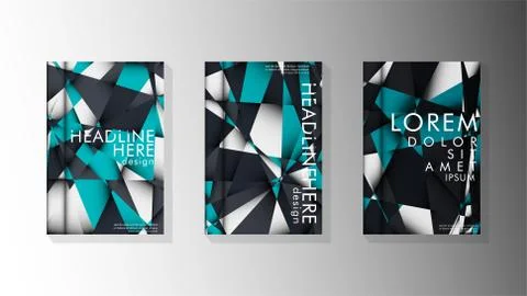 Gradient minimal geometric pattern. background design of the triangle cover Stockillustratie