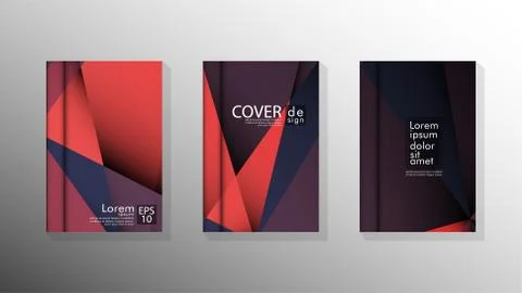 Gradient minimal geometric pattern. design a triangular cover background with Illustrazione stock