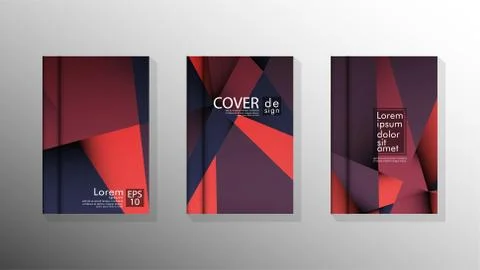 Gradient minimal geometric pattern. design a triangular cover background with 库存插图