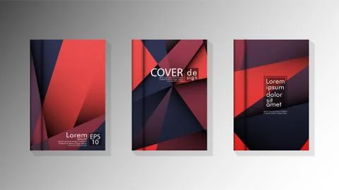Gradient minimal geometric pattern. design a triangular cover background with Stock Illustration