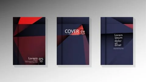 Gradient minimal geometric pattern. design a triangular cover background with Stock Illustration