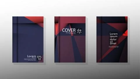 Gradient minimal geometric pattern. design a triangular cover background with Stock Illustration