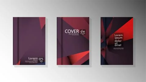 Gradient minimal geometric pattern. design a triangular cover background with Stockillustratie