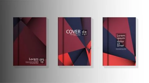 Gradient minimal geometric pattern. design a triangular cover background with Stock Illustration