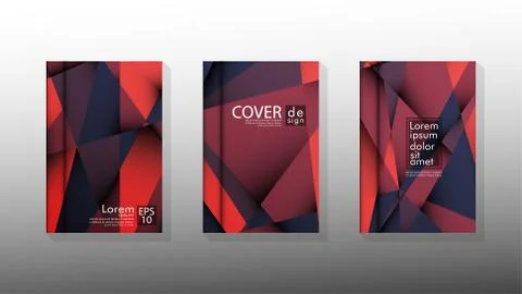 Gradient minimal geometric pattern. design a triangular cover background with Illustrazione stock