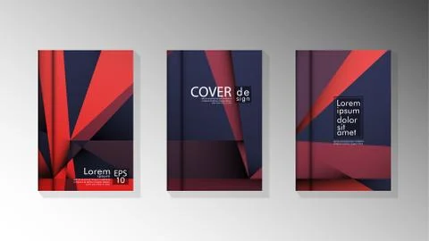 Gradient minimal geometric pattern. design a triangular cover background with Stock Illustration