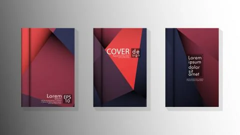 Gradient minimal geometric pattern. design a triangular cover background with Stock Illustration