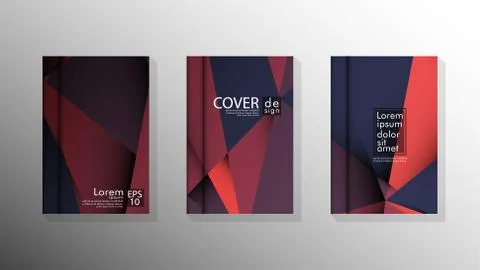 Gradient minimal geometric pattern. design a triangular cover background with Stock Illustration