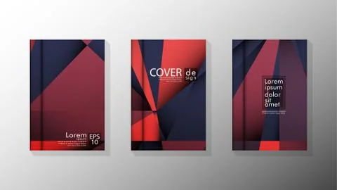 Gradient minimal geometric pattern. design a triangular cover background with Illustrazione stock