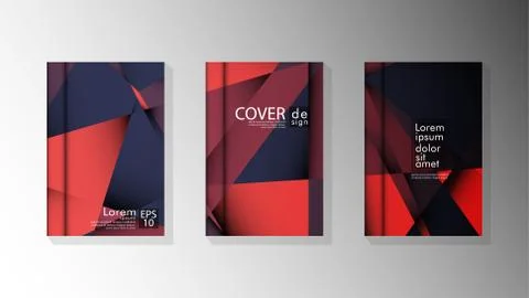 Gradient minimal geometric pattern. design a triangular cover background with Stock Illustration