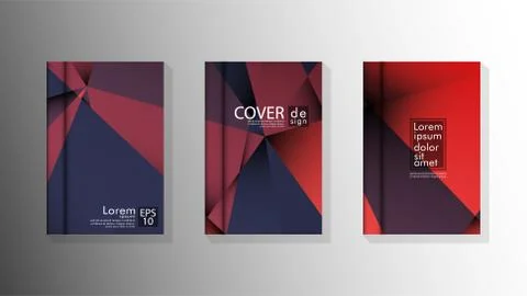 Gradient minimal geometric pattern. design a triangular cover background with Stock Illustration