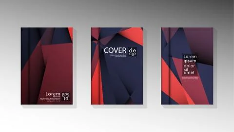 Gradient minimal geometric pattern. design a triangular cover background with Stockillustratie