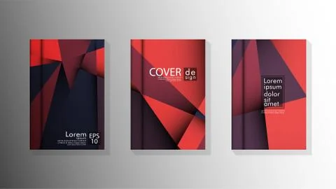 Gradient minimal geometric pattern. design a triangular cover background with Illustrazione stock