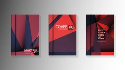 Gradient minimal geometric pattern. design a triangular cover background with Stock Illustration