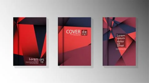 Gradient minimal geometric pattern. design a triangular cover background with Stockillustratie