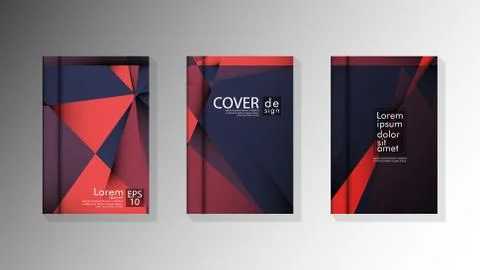 Gradient minimal geometric pattern. design a triangular cover background with Stockillustratie