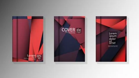 Gradient minimal geometric pattern. design a triangular cover background with Stock Illustration