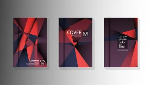 Gradient minimal geometric pattern. design a triangular cover background with Stock Illustration