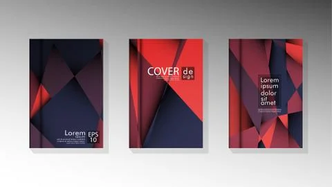 Gradient minimal geometric pattern. design a triangular cover background with Stock Illustration