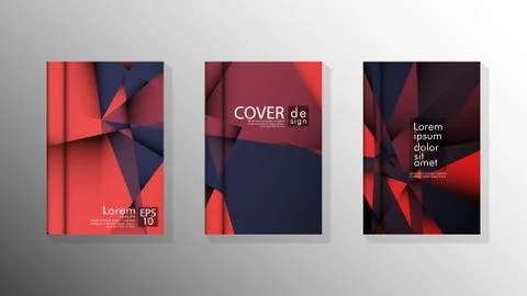 Gradient minimal geometric pattern. design a triangular cover background with Illustrazione stock