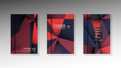 Gradient minimal geometric pattern. design a triangular cover background with Illustrazione stock