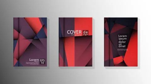 Gradient minimal geometric pattern. design a triangular cover background with Stockillustratie