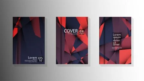 Gradient minimal geometric pattern. design a triangular cover background with Illustrazione stock